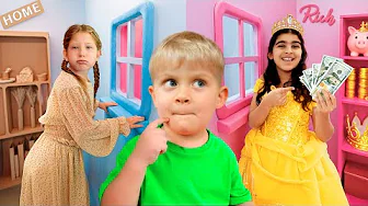 Poor Girl vs Rich Girl – Funny Challenges for Kids!