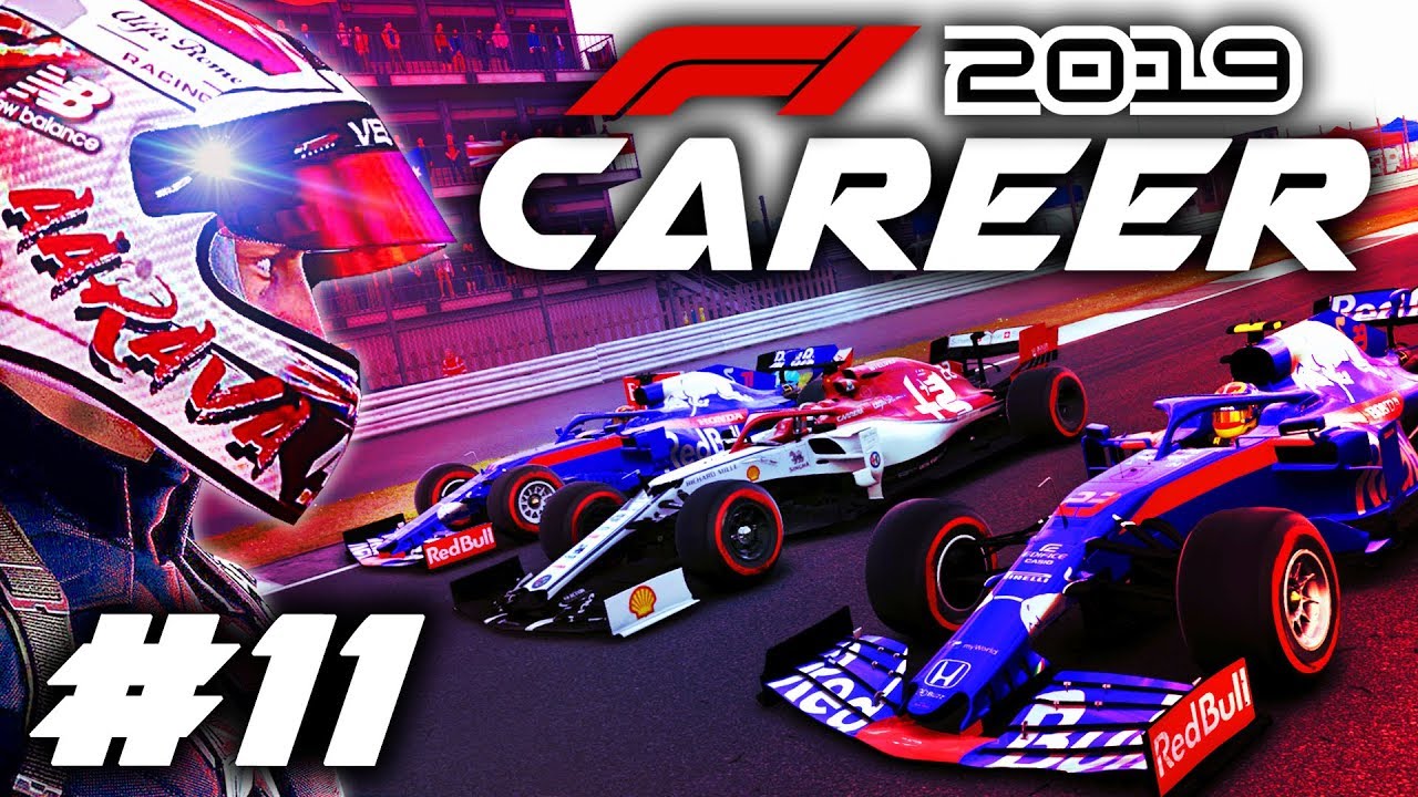 F1 2019 CAREER MODE Part 11 DOING A WHOLE RACE ON 97 GEARBOX WEAR