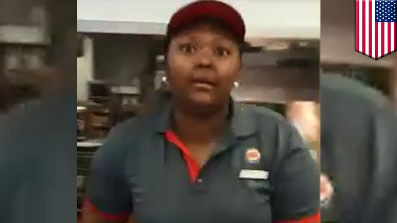 angry fast food employee