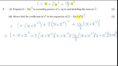 OCR Core 4 Jan 2007 q5ii - A2 Maths - Binomial Expansion