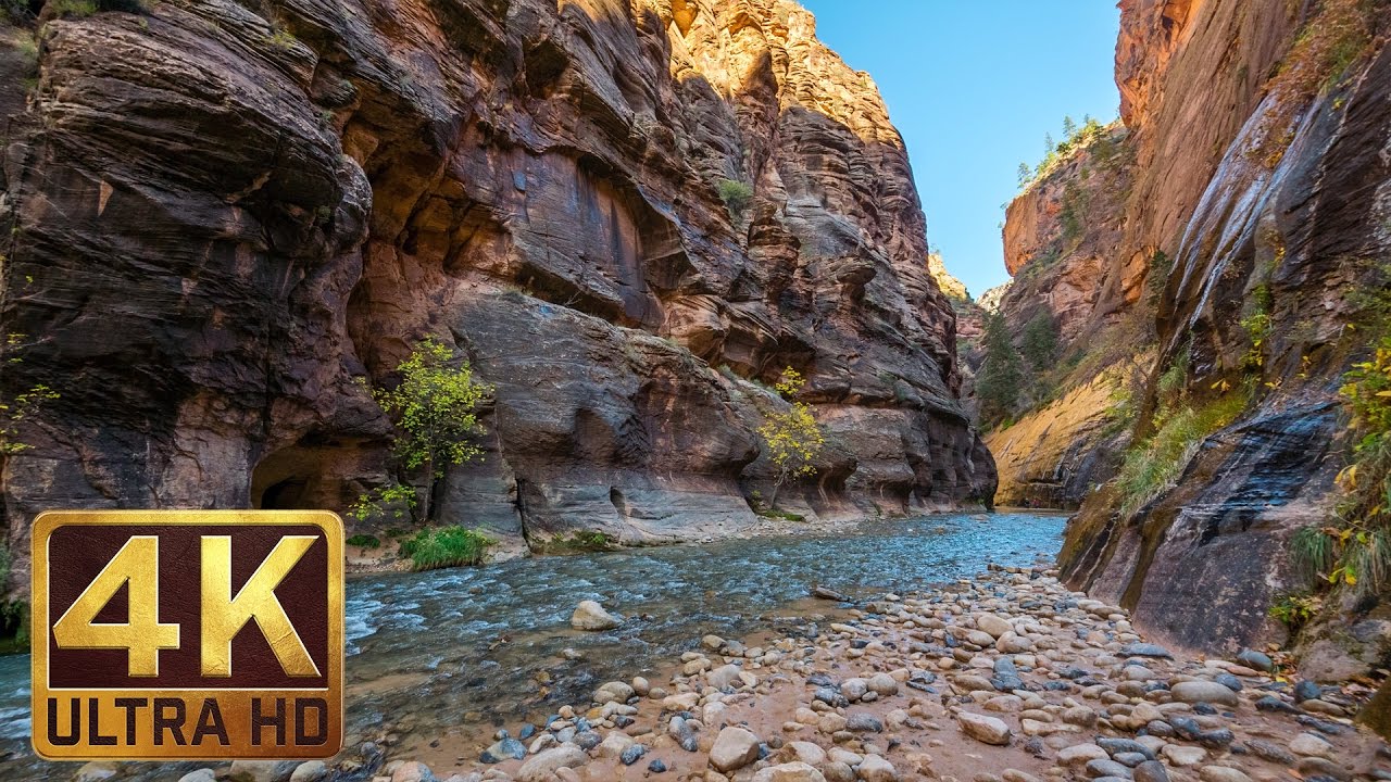 4K TV Screensaver & Beautiful Relaxing Music - Zion National Park