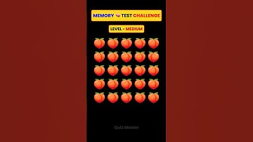 Memory Test 🤯 | IQ Test Puzzles and Riddles| Part 30 | #shorts #quiztime