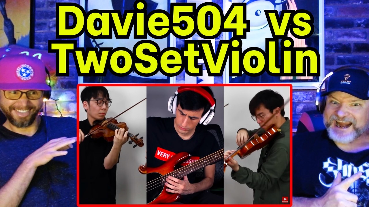 Реакция гитариста на ЭПИЧЕСКУЮ битву Davie504 против TwoSetViolin!
