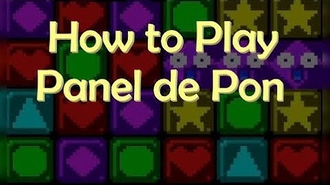 How to play Panel de Pon