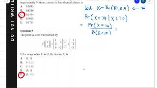 VCAA 2019 Methods Exam 2 Multiple Choice Solutions