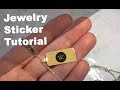how to make jewelry barbell sticker tutorial