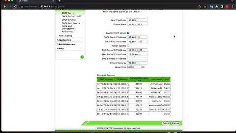 How to See Connected Devices Mac Address on ZTE F609 Router