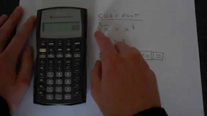TI BA II Plus Cube Root