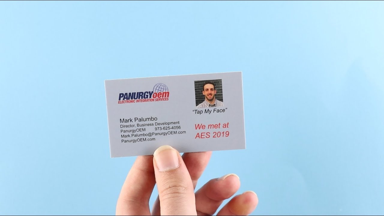  NFC Business Cards PanurgyOEM Custom Business Card With NFC YouTube