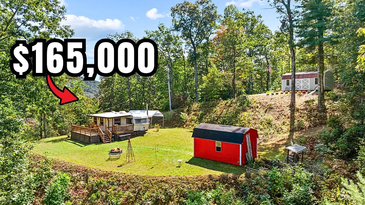 Own 3 Acres, RV, and 2 Sheds in North Carolina Smoky Mountains
