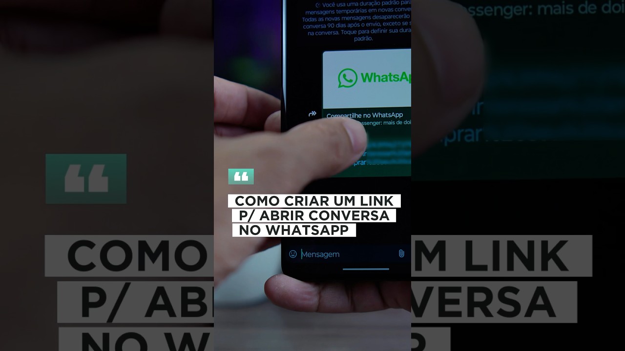 COMO CRIAR LINK PARA ABRIR CONVERSA NO WHATSAPP #dicas #truques #whatsapp