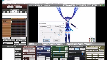 how to use gravity settings in MMD