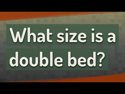 Video: Standard double bed size