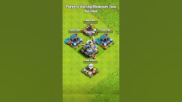 Hammer Jam 🔨🔥 ll Clash of clans ll #shorts #clashofclans #coc