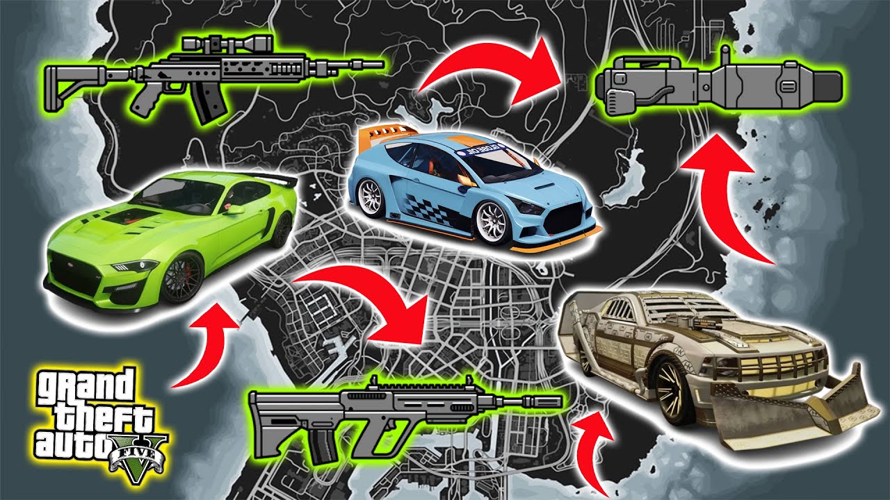 GTA 5 - All New 2025 Secret Weapon & Rare Cars Locations! (Story mode)