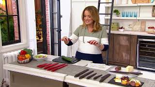 Chefologist 6Pc Diamond Air Non-Stick Cutlery Set W Sheaths On Qvc