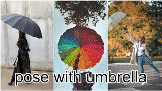 Aesthetic Pose With Umbrella | Photoshoot Pose With Umbrella