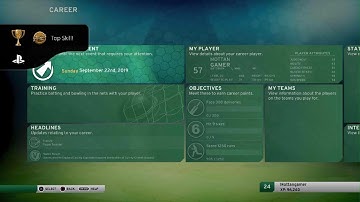 Don Bradman Cricket 17 Top Skill! (GOLD)Earn 1,000,000 SP in a single career. #PlayStationTrophy