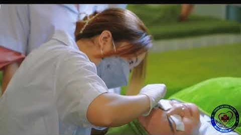 Sinh viên ngành Chăm sóc sắc đẹp - Trường Cao đẳng Y Hà Nội