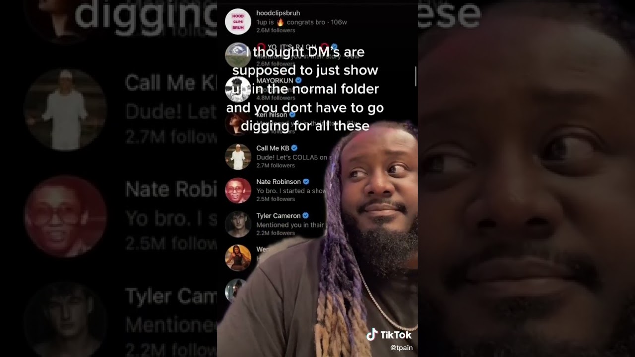 T-Pain accidentally ignores celebrities in his DMs on Instagram