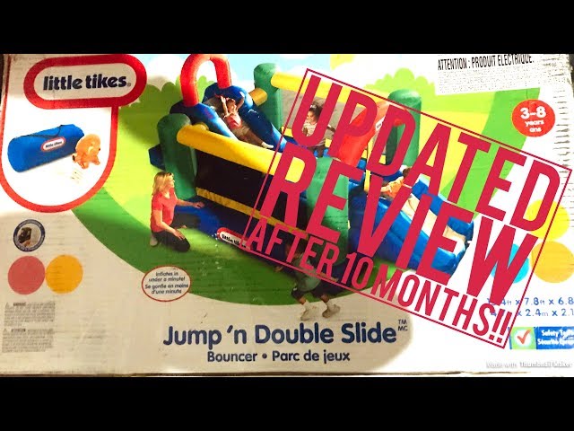 little tikes jump n double slide bouncer