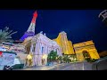 LAS VEGAS Saturday Night | Las Vegas Strip WALKING TOUR + Paris EIFFEL TOWER Experience VIEWING DECK