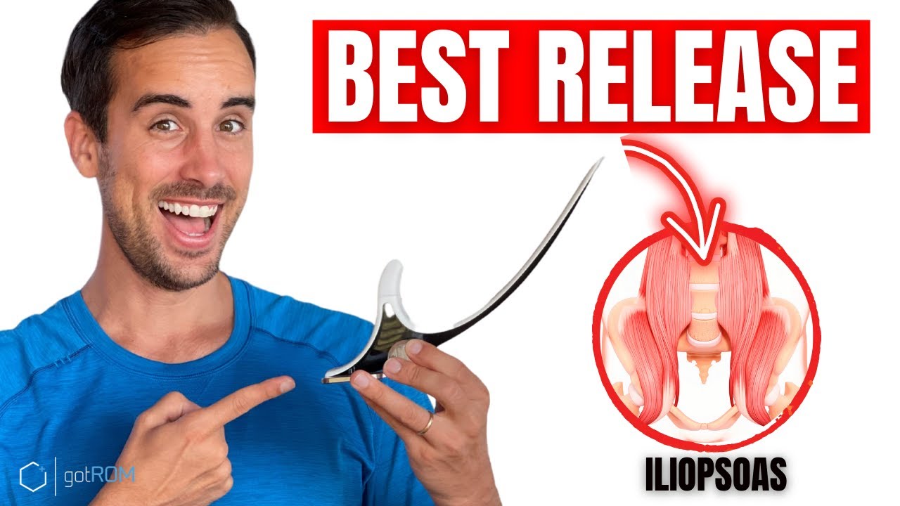 How To Release a Tight Iliacus Muscle with The Hip Hook (2 EXERCISES!) 