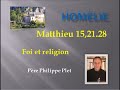 Homélie P Plet Foi et religion