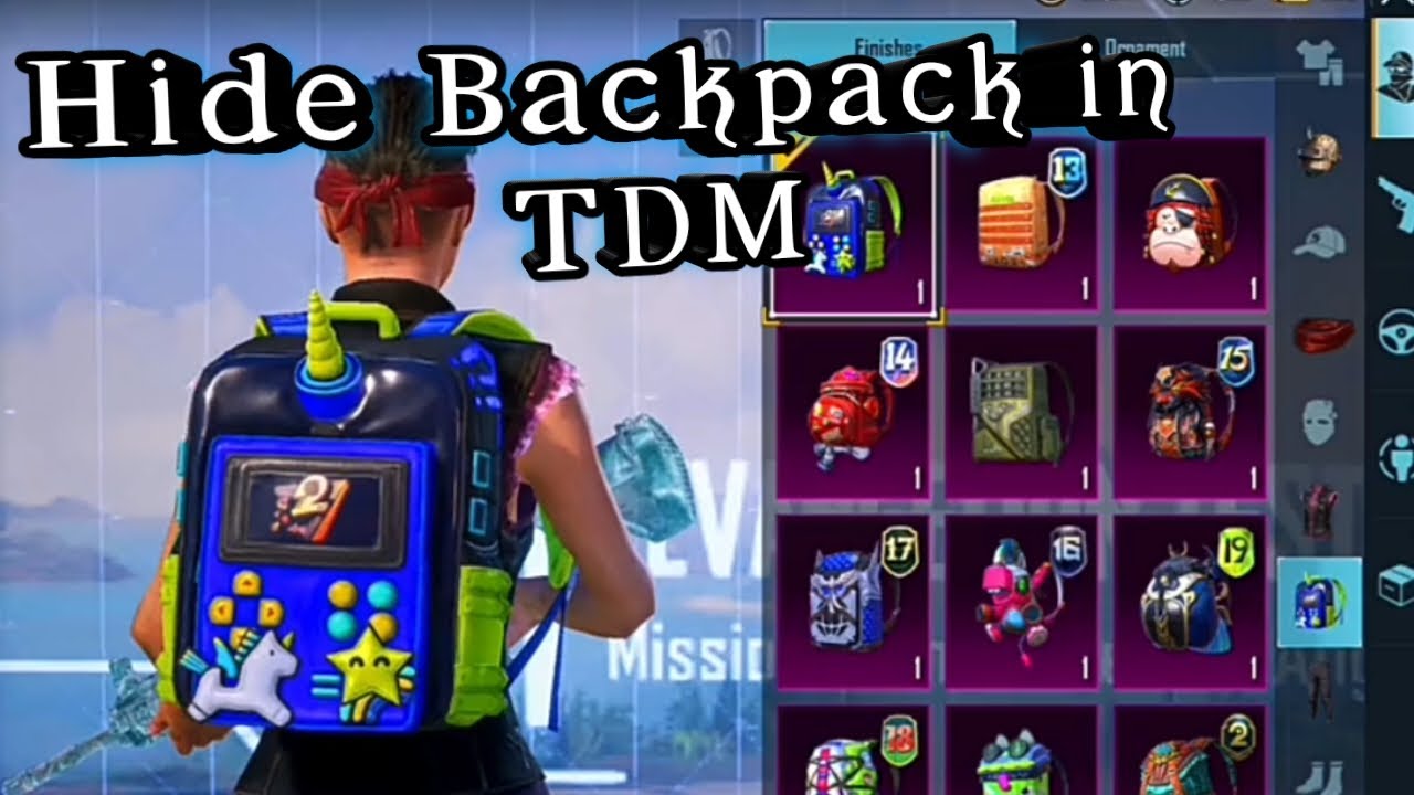 How to hide backpack in TDM 