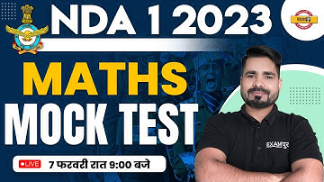 NDA-1 2023 | MATHS FOR NDA 2023 | NDA MATHS MOCK TEST | BY TAHIR SIR EXAMPUR