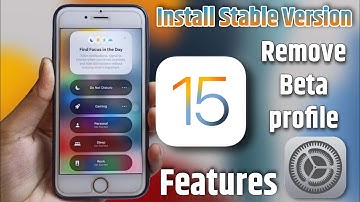 how to remove beta profile from iphone |  Install iOS 15 Public Stable ✅😍Version | ios 15 features