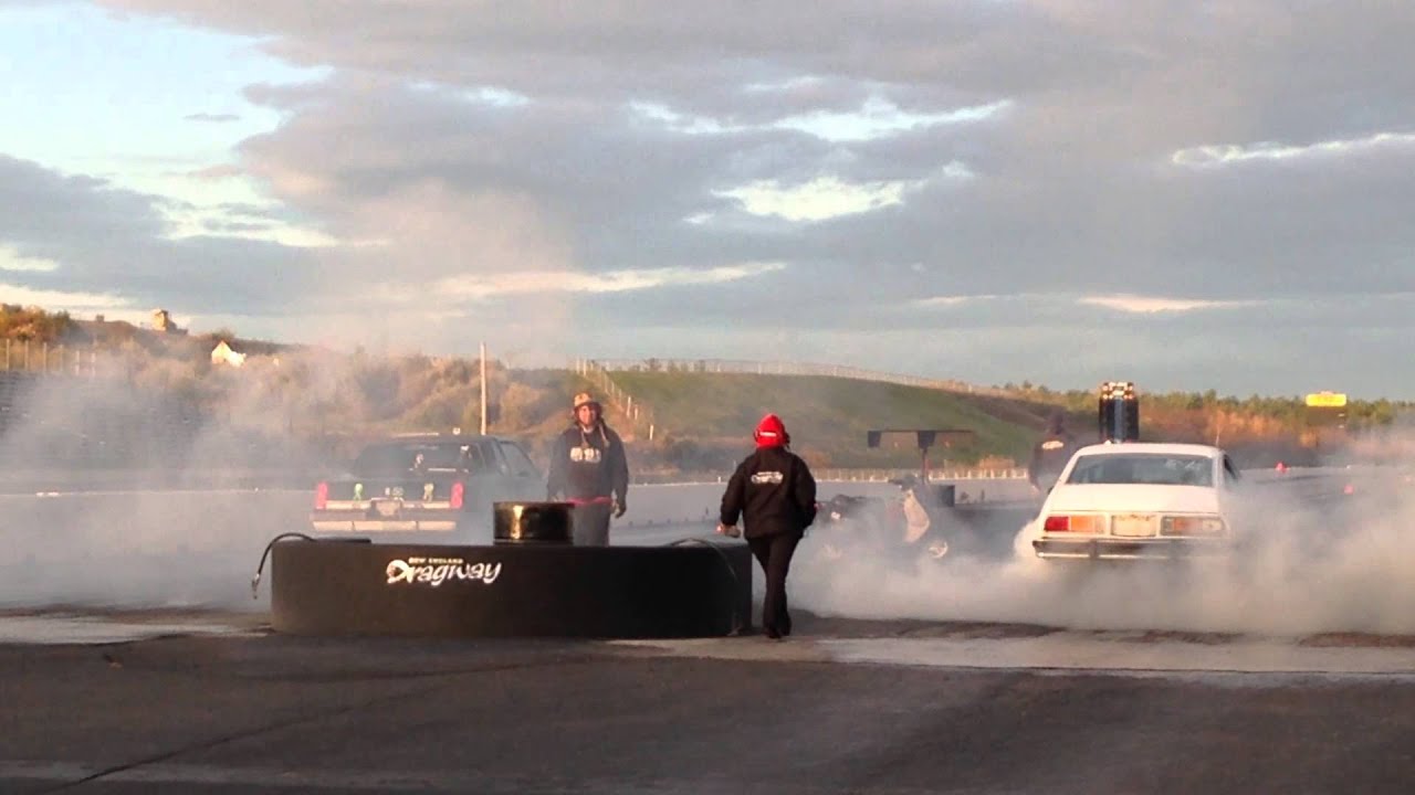 Chevy Monza vs Olds Cutlass Grudge Race New England Dragway 2013 ( A1 Racing )