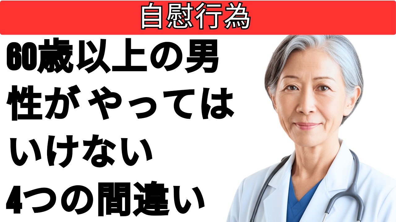 泌尿器科医が警告：60歳以上の男性が知らずにやっている4つの危険な習慣