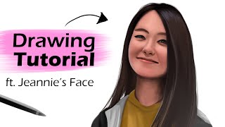 How To Draw Realistic Portraits Digital Art Tutorial Potasticp