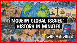 Modern Global Issues: History in Minutes | Globalization, Climate Change & Technology