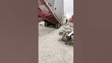 Sliding a Shipping Container on a Trailer