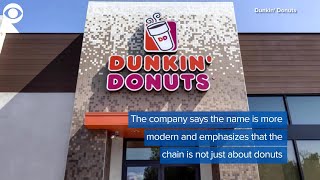 Dunkin' Donuts Dropping The Dunkin'