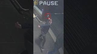 Racist THUG Strikes Victim with AXE 😱🪓 #crime #cctv #police