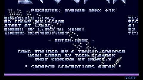 Scoopex   Dynamo +16 mp4 HYPERSPIN AMIGA INTRO CRACKTRO DEMO COMMODORE NOT MINE VIDEOS
