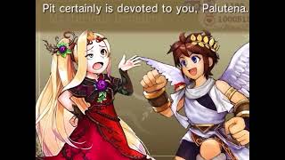 Palutena Squishes Pit’s head with laurel crown - Kid Icarus Uprising