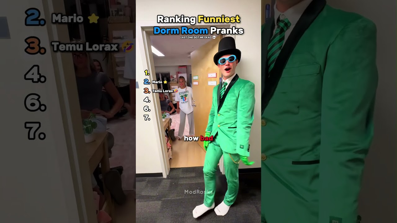 Ranking Funniest Dorm Room Pranks 🤣