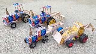 Diy tractor mini Bulldozer to making concrete road | Construction Vehicles, Road Roller