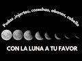 COMO AFECTA LA LUNA A TUS PLANTAS .  Guía fácil y sencilla  ( en qué fase podar, injertar , abonar )