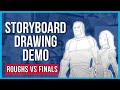 Roughing and cleaning up your storyboards