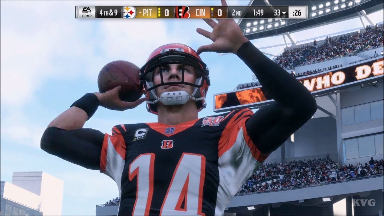 Madden NFL 18 - Cincinnati Bengals vs Pittsburgh Steelers - Gameplay (HD) [1080p60FPS]
