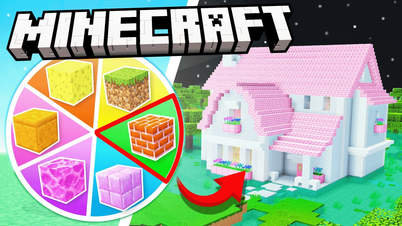 RANDOM Wheel Decides My Minecraft Build!