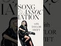 Taylor Swift Song Association Challenge #shorts