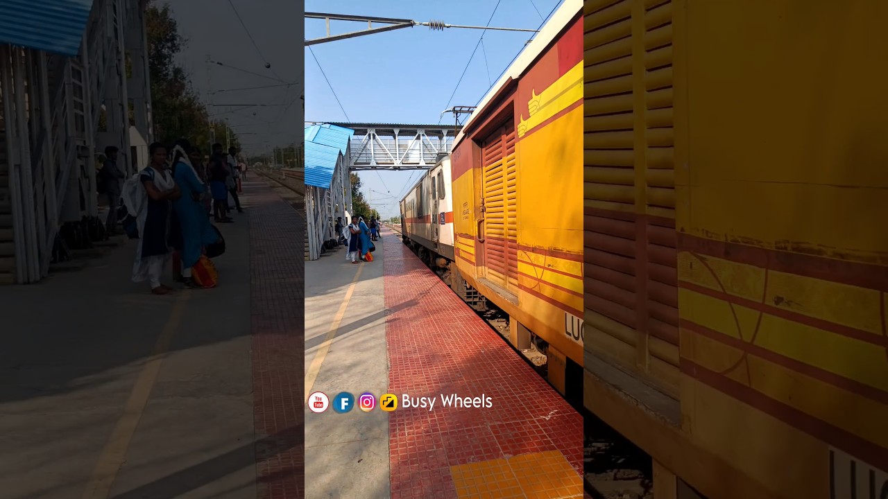 WAP7 OF ANTYODAYA EXPRESS Entry @valliyoor | Nagercoil to Tambaram | WAP7 | SHORTS | BUSY WHEELS |