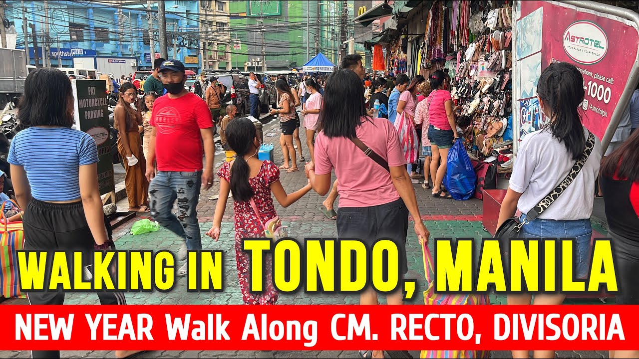 First Walk in TONDO, MANILA This 2023! New Year Walking Tour Along CM