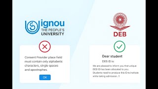 DEB id ✅ How to solve CONSENT PROVIDER PLACE Problem ❌ FIXED ❣️ ☺️